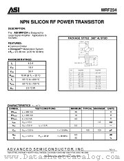 ASIMRF234 datasheet pdf Advanced Semiconductor