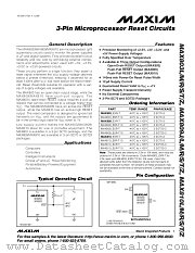 MAX810REUR-T10 datasheet pdf MAXIM - Dallas Semiconductor