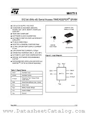 M41T11M datasheet pdf ST Microelectronics