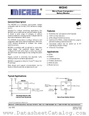 MIC845LYC5 datasheet pdf Micrel Semiconductor