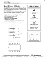 MC74VHC32D datasheet pdf ON Semiconductor
