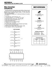 MC74VHCU04M datasheet pdf ON Semiconductor
