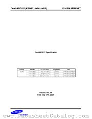 KFG1216D2A-FED5 datasheet pdf Samsung Electronic