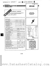 MPSU60 datasheet pdf Motorola
