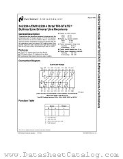 DM74LS244N datasheet pdf National Semiconductor