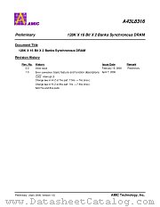 A43L8316V datasheet pdf AMIC Technology
