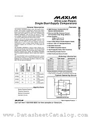 MAX921EPA datasheet pdf MAXIM - Dallas Semiconductor