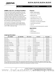 EL5134IS-T7 datasheet pdf Intersil