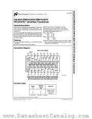 54LS245LMQB datasheet pdf National Semiconductor