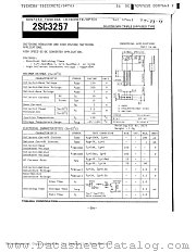2SC3257 datasheet pdf TOSHIBA