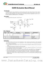 EVG2995 datasheet pdf Global Mixed-mode Technology