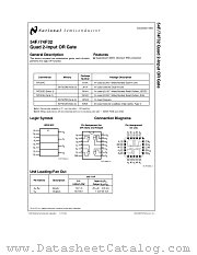 54F32DM datasheet pdf National Semiconductor