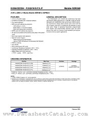 K4S643233H-G datasheet pdf Samsung Electronic