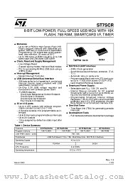 ST72SCR1X4T1 datasheet pdf ST Microelectronics