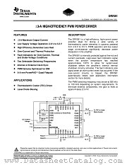 DRV591VFP(1) datasheet pdf Texas Instruments
