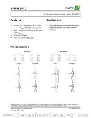 APM9926OC-TR datasheet pdf ANPEC Electronics Corporation