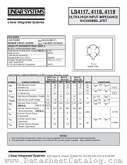 LS4118 datasheet pdf Linear Systems