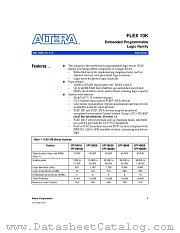 FLEX10K datasheet pdf Altera Corporation
