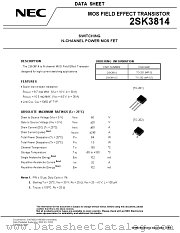 2SK3814 datasheet pdf NEC