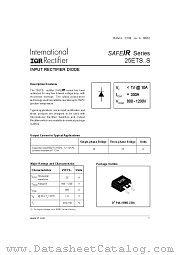25ETS08STRL datasheet pdf International Rectifier