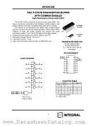 IN74HC365 datasheet pdf INTEGRAL Semiconductor Devices