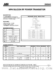 ASI2N5643 datasheet pdf Advanced Semiconductor