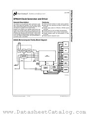 DP8224N datasheet pdf National Semiconductor