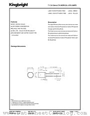 L493YT datasheet pdf Kingbright Electronic