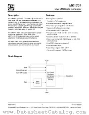 MK1707SILF datasheet pdf Integrated Circuit Systems