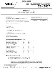 2SK3507 datasheet pdf NEC