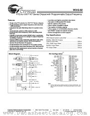 W312-02HT datasheet pdf Cypress