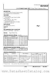MGF0952P datasheet pdf Mitsubishi Electric Corporation
