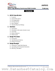 ANP015 datasheet pdf Anachip