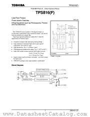 TPS816F datasheet pdf TOSHIBA