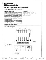 DM7136W datasheet pdf National Semiconductor