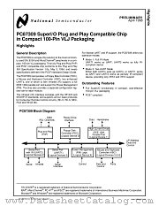 PC87309VLJ datasheet pdf National Semiconductor