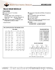 WS1M32-17G3MA datasheet pdf White Electronic Designs