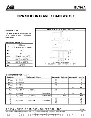 BLY91A datasheet pdf Advanced Semiconductor
