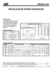 MRA0610-18A datasheet pdf Advanced Semiconductor