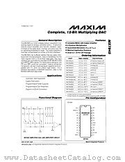 MX7845AQ datasheet pdf MAXIM - Dallas Semiconductor