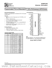 ICS9FG108 datasheet pdf Integrated Circuit Systems