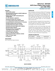 GS1500-CQR datasheet pdf Gennum Corporation