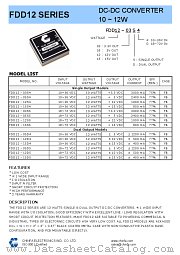 FDD12-15S5 datasheet pdf CHINFA Electronics IND