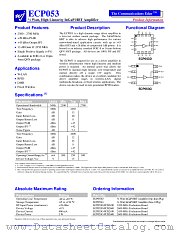 ECP053D datasheet pdf WJ Communications