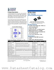 STQ-1016 datasheet pdf Sirenza Microdevices