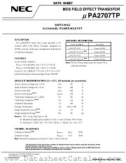 UPA2707TP-E1-AZ datasheet pdf NEC