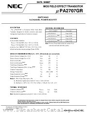 UPA2707GR-E2-A datasheet pdf NEC