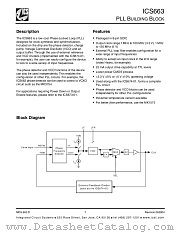 ICS663 datasheet pdf Integrated Circuit Solution Inc