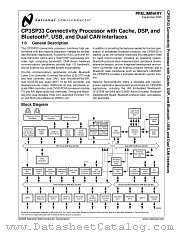 CP3SP33 datasheet pdf National Semiconductor