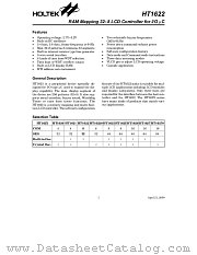 HT1621 datasheet pdf Holtek Semiconductor